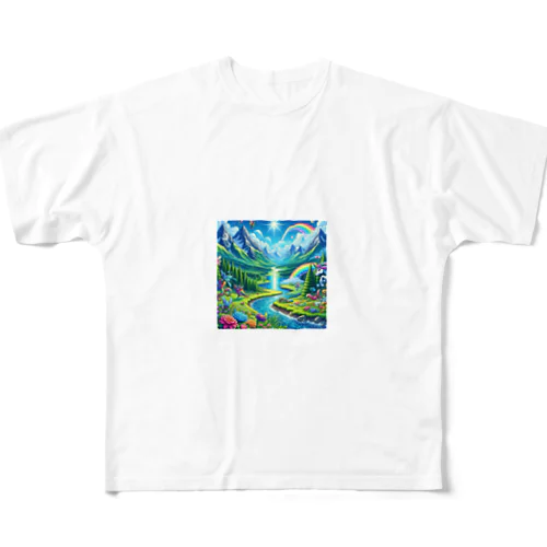 秘密の妖精の谷 All-Over Print T-Shirt