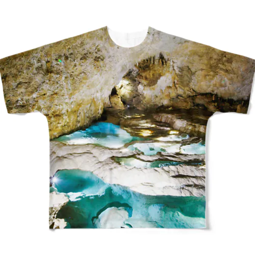 沖永良部島（銀水洞・洞窟） フルグラフィックTシャツ