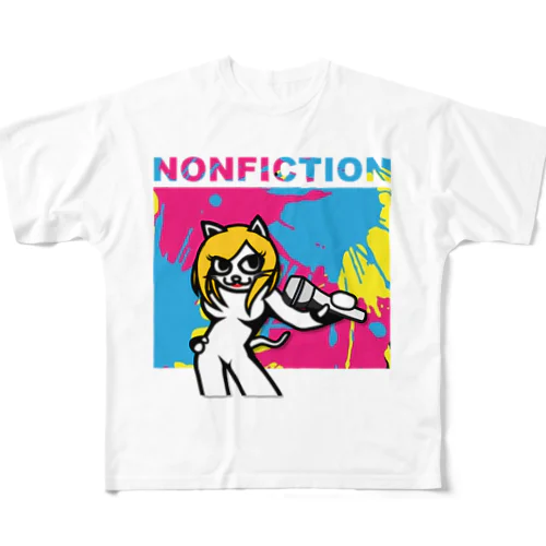 NONFICTIONの『シンガーのん』 フルグラフィックTシャツ