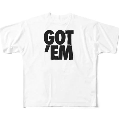 GOT' EM BOX LOGO All-Over Print T-Shirt