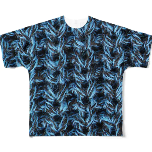 毛糸3 フルグラフィックTシャツ