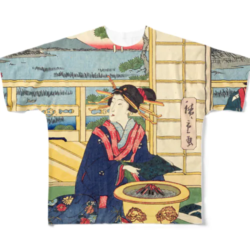 のり　江戸自慢三十六興　品川海苔 / Pride of Edo 36 Shinagawa Nori フルグラフィックTシャツ