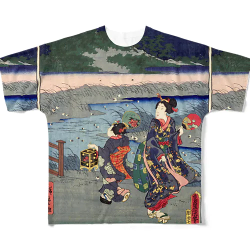 蛍　江戸自慢三十六興　落合ほたる / Pride of Edo 36 Ochiai Hotaru フルグラフィックTシャツ