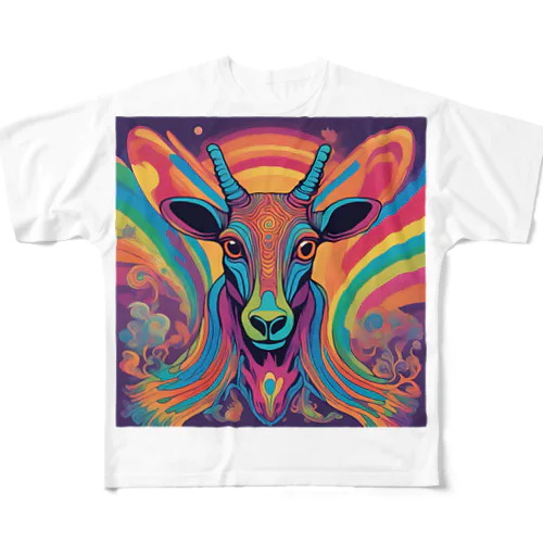 CRAZY ANIMAL’s All-Over Print T-Shirt