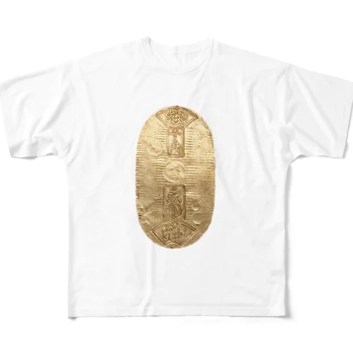 小判ニキコレクション　天保小判金 All-Over Print T-Shirt