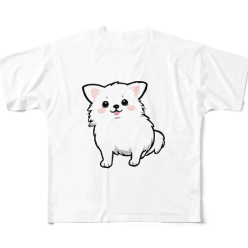 かわいいロングコートチワワちゃん All-Over Print T-Shirt