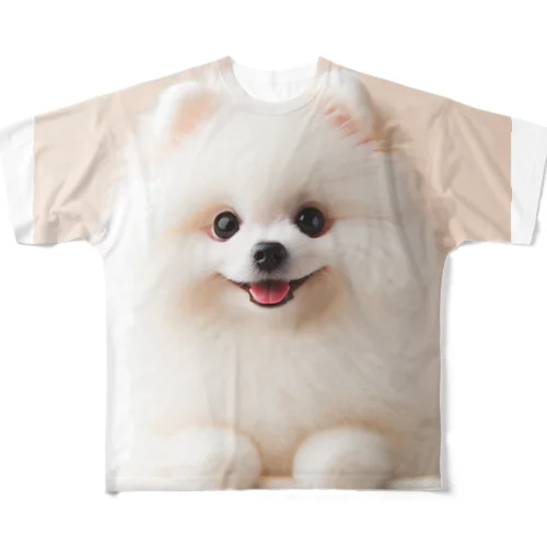 白ポメグッズ All-Over Print T-Shirt