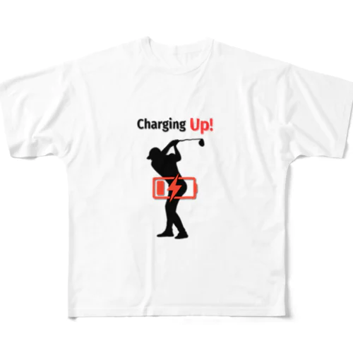 Charging Up　ゴルフ フルグラフィックTシャツ