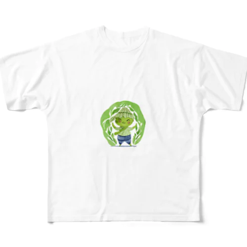 抹茶の小人 All-Over Print T-Shirt