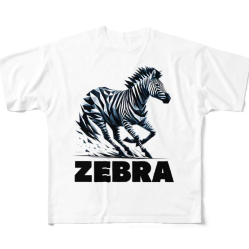 ZEBRA フルグラフィックTシャツ