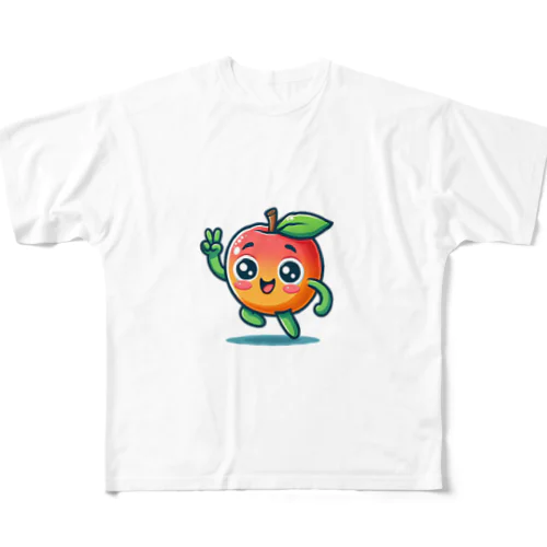 りんごたん フルグラフィックTシャツ