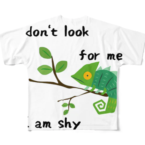 shy chameleon フルグラフィックTシャツ