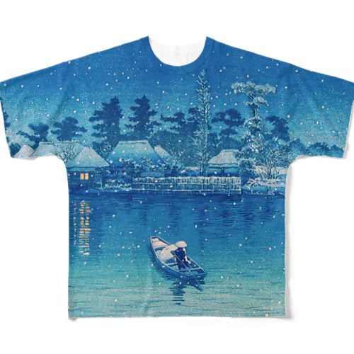 法輪寺の月 フルグラフィックTシャツ