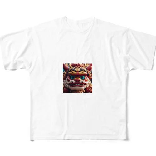 超かわいいシーサー All-Over Print T-Shirt