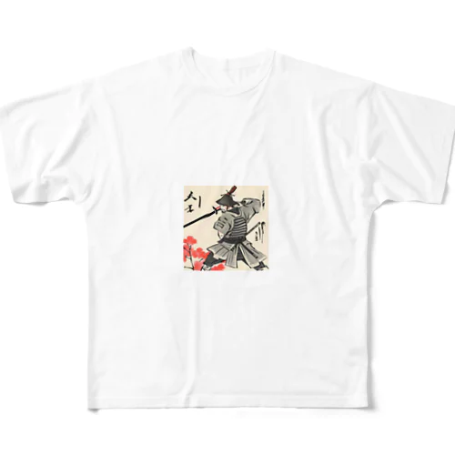 osamuraisan フルグラフィックTシャツ