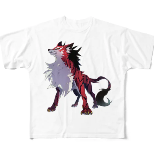 デジタルUMA：ジェヴォーダンの獣 Beast of gevaudan フルグラフィックTシャツ