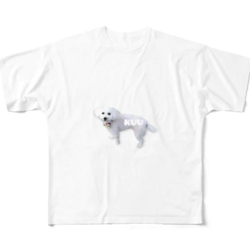 犬のくう フルグラフィックTシャツ