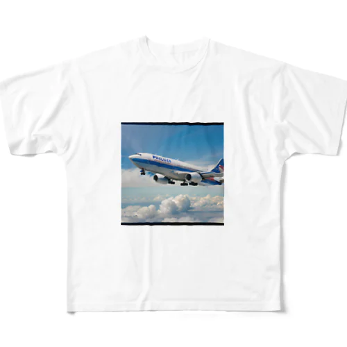 フィリピンの旅客機 All-Over Print T-Shirt