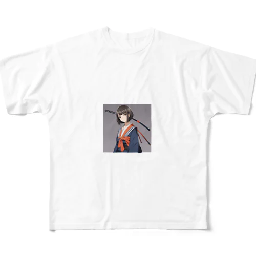 SAMURAI女史 All-Over Print T-Shirt