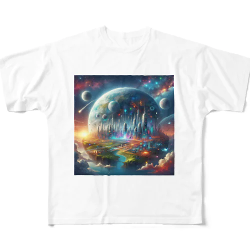 近未来な惑星 All-Over Print T-Shirt