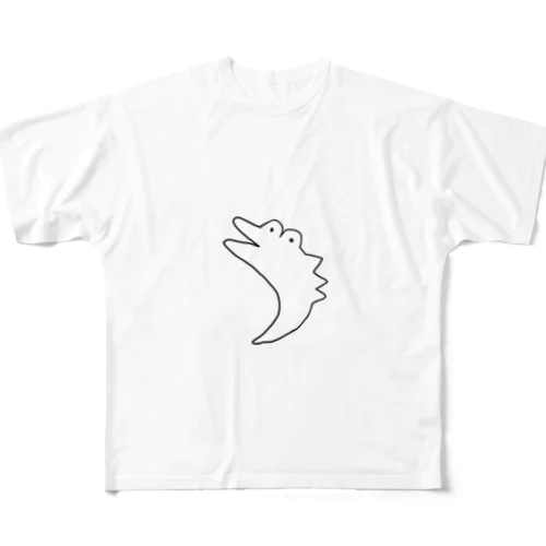 とうめいワニ All-Over Print T-Shirt
