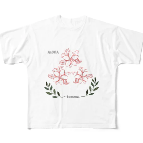 プルメリアさん All-Over Print T-Shirt