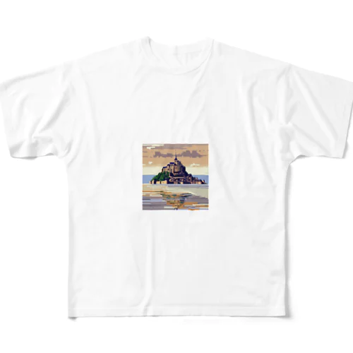 モンサンミッシェル フルグラフィックTシャツ