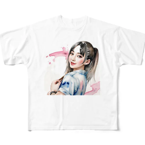 一推しアイドル フルグラフィックTシャツ