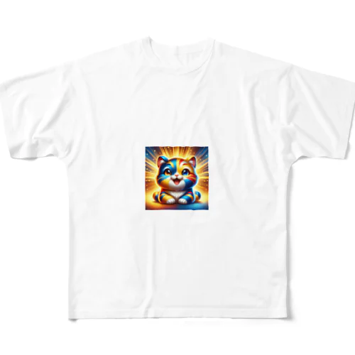 2024年の開運カラー猫（運猫ちゃん） All-Over Print T-Shirt