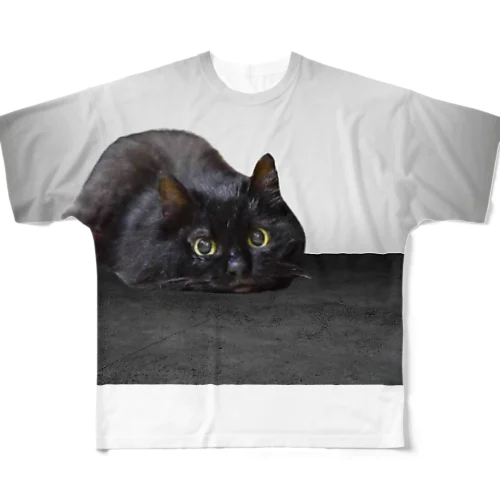猫のまるちゃん フルグラフィックTシャツ