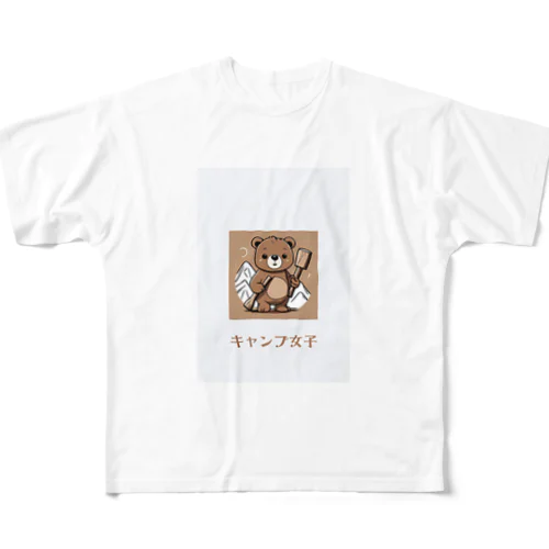 薪割りくまちゃん All-Over Print T-Shirt