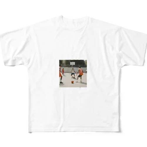 サッカーバスケ All-Over Print T-Shirt