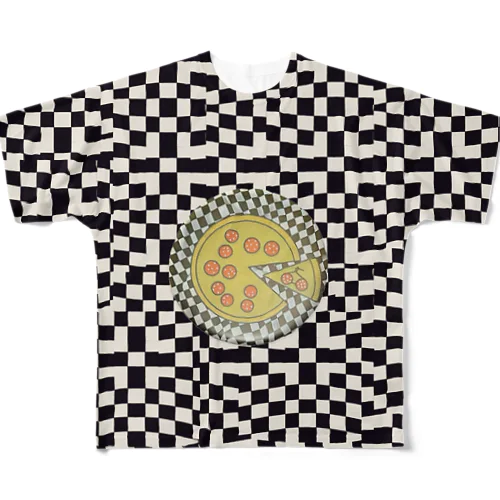 Two Pizza Restaurants (full) All-Over Print T-Shirt