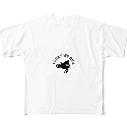 バイク好きのためのアイテム TODAY WE RIDE2 All-Over Print T-Shirt