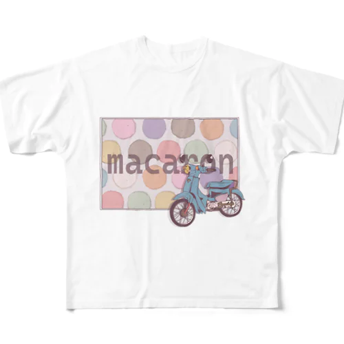 sweets cab / macaron フルグラフィックTシャツ