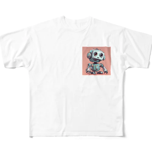 Vuittonぽいロボットらしい フルグラフィックTシャツ