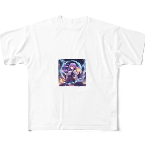 炎と水の魔法使い All-Over Print T-Shirt