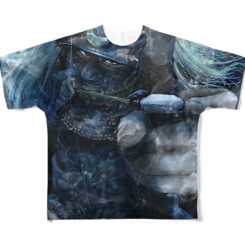 海中の武士 All-Over Print T-Shirt