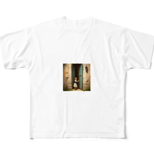 扉の少女 All-Over Print T-Shirt