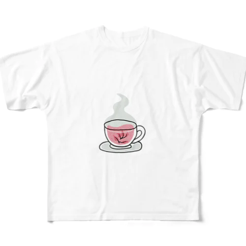 ティー　ワンポイント フルグラフィックTシャツ