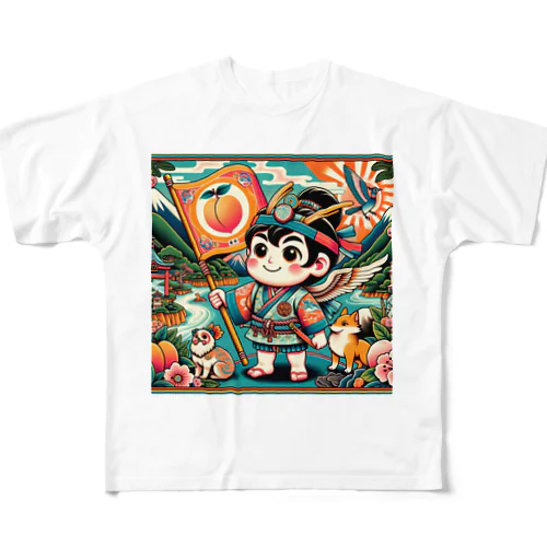 桃太郎 All-Over Print T-Shirt