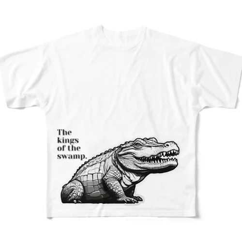 ワイルドアリゲーター All-Over Print T-Shirt
