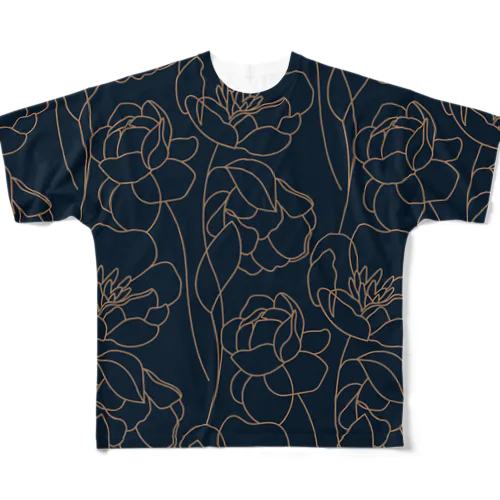 ラインアート All-Over Print T-Shirt