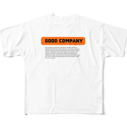 グッドカンパニー All-Over Print T-Shirt
