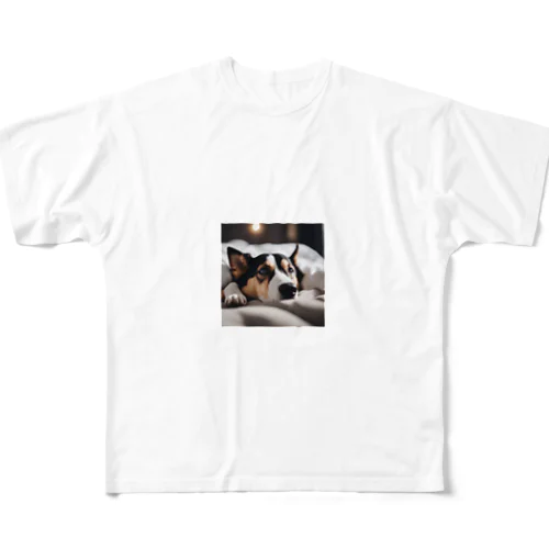 ぬくぬく犬生活 フルグラフィックTシャツ