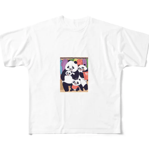 パンダの冒険 フルグラフィックTシャツ