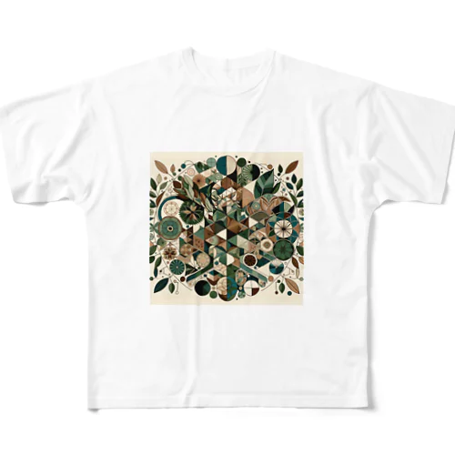 ジオメトリーA1 フルグラフィックTシャツ