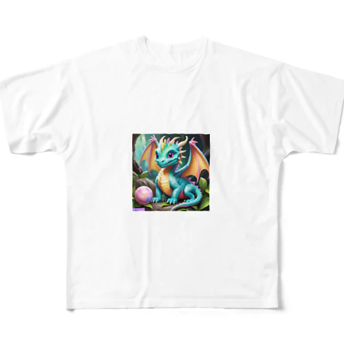 おしとやかな恐竜くん6号 All-Over Print T-Shirt