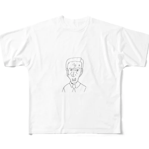 怒れるサラリーマン All-Over Print T-Shirt