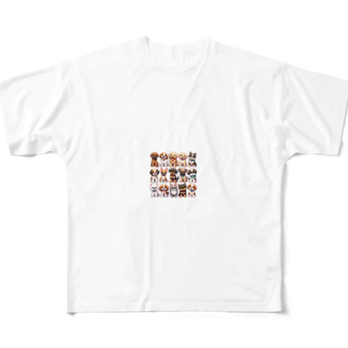 いろいろなワンコ All-Over Print T-Shirt